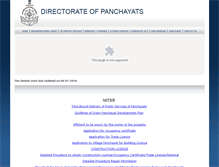 Tablet Screenshot of panchayatsgoa.gov.in
